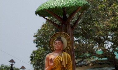 नाहन में भगवान बुद्ध की प्रतिमा का अनावरण
