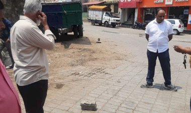 कच्चा टैंक सरकारी स्कुल के साथ नप के प्रस्तावित शौचालय का क्षैत्र के लोगों कि या विरोध