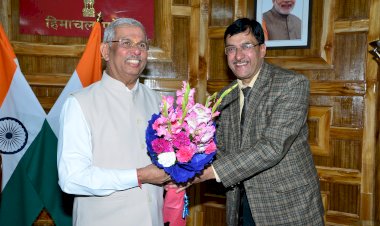 सरदार पटेल विश्वविद्यालय मंडी के कुलपति ने राज्यपाल से भेंट की