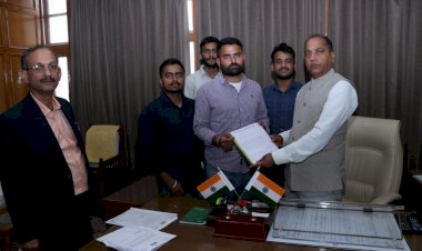 ग्राम सेवक संघ के प्रतिनिधिमंडल ने मुख्यमंत्री से भेंट की