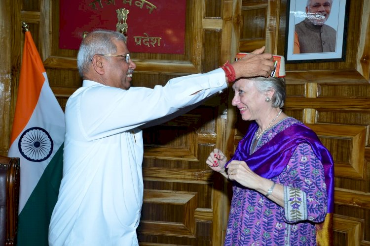 राज्यपाल से भारत में ब्रिटिश उप उच्चायुक्त सुश्री कैरोलिन रोवेट ने भेंट की।