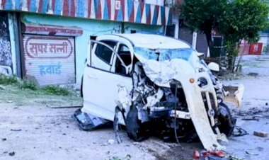 पांवटा में  कार- टेम्पू भिड़ंत   दो लोगों की मौके  मौत एक घायल