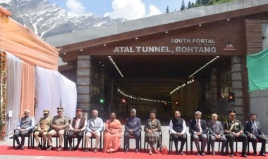 राष्ट्रपति ने अटल टनल रोहतांग का दौरा किया