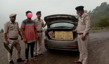 पुलिस थाना संगडाह की टीम ने  26 पेटियां शराब बरामद की ,आरोपी धरा
