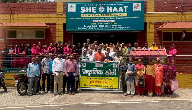 बाग पशोग में किसानों को बताए प्राकृतिक खेती के लाभ, केवीके ने लगाया शिविर