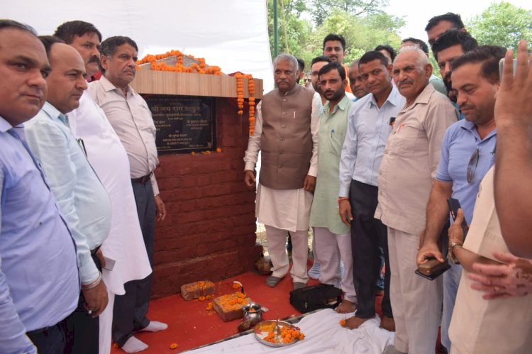 ऊर्जा मंत्री ने 60 लाख से निर्मित होने वाले घृत बाहती चहांग महासभा के ज्ञान-भवन का किया शिलान्यास