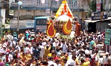 भगवान श्री जगन्नाथ रथ यात्रा  में आस्था क ा जन सैलाब उमड़ा