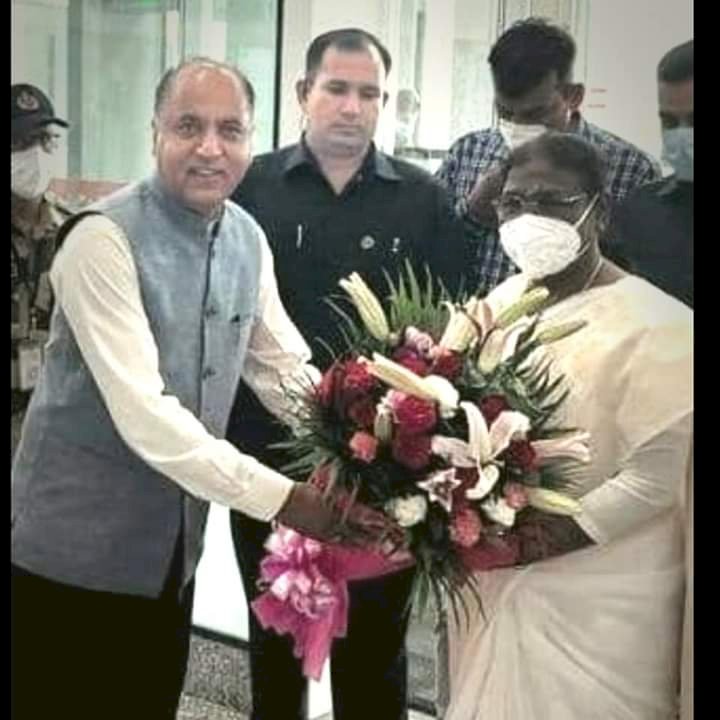 बद्दी पहुंचीं राष्ट्रपति पद की प्रत्याशी द्रौपदी मुर्मू , भाजपा विधायक दल की बैठक शुरू