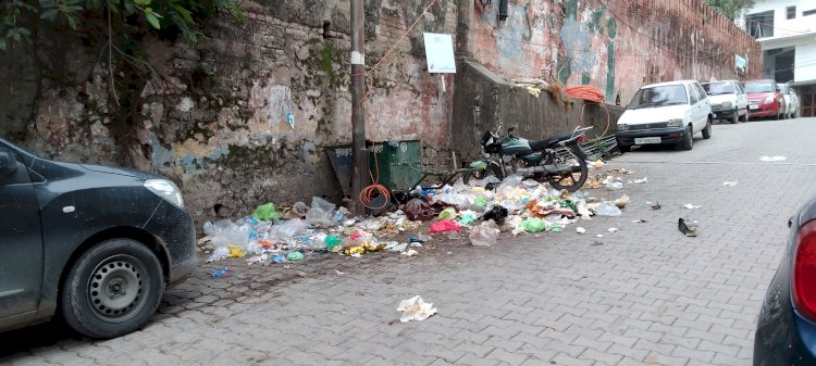 डोर- टू -डोर गारेबज स्कीम को लग रहा है झटका ...... शहर में पढ़े लिखे लोग भी खुले में कचरा फेंकना में पीछे नहीं है