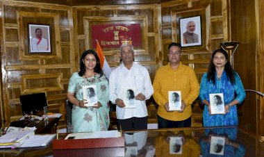 राज्यपाल ने प्रियंका भारद्वाज द्वारा लिखित पुस्तक सुनीता जैन का रचना-संसार का विमोचन किया