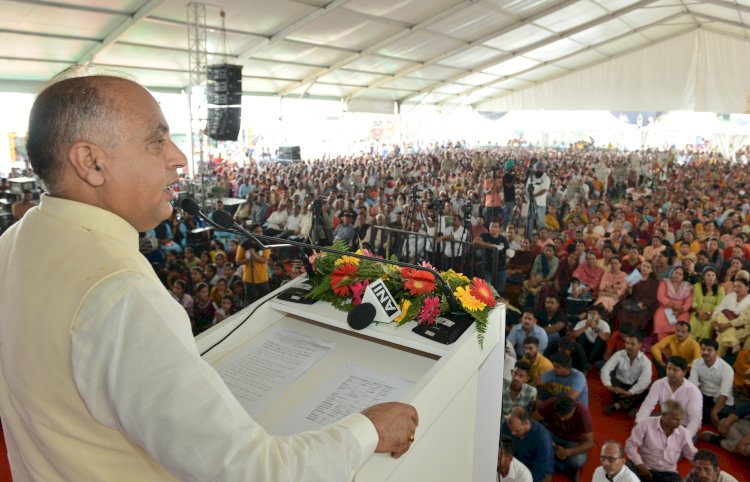 मुख्यमंत्री ने जिला सोलन के सुबाथू में प्रगतिशील हिमाचल: स्थापना के 75 वर्ष कार्यक्रम की अध्यक्षता की
