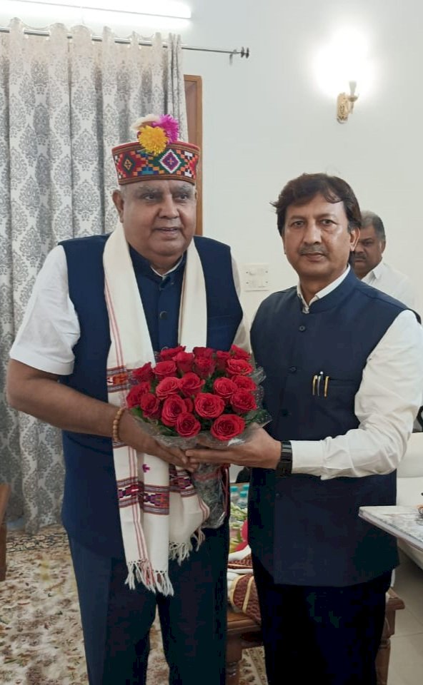 Himachal Pradesh Rajya Sabha Member Prof Dr Sikandar Kumar called on Vice President Sh Jagdeep Dhankhar in New Delhi and congratulated him.