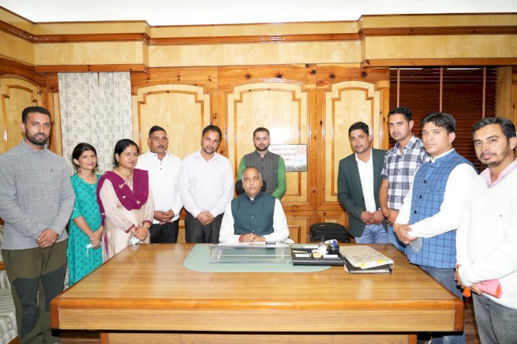 हि.प्र. वोकेशनल ट्रेनर्स वेलफेयर एसोसिएशन के प्रतिनिधियों ने की मुख्यमंत्री से भेंट