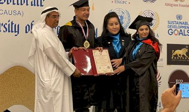 जावेद हबीब को डॉक्टरेट की मानद उपाधि  यूनाइटेड नेशनल ग्लोबल पीस कौंसिल ने दुबई में आयोजित  समारोह में  डॉक्टरेट की मानद उपाधि से सम्मानित