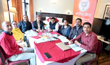 मीडिया समन्वय समिति की बैठक में शामिल हुए भाजपा के राष्ट्रीय प्रवक्ता केके शर्मा