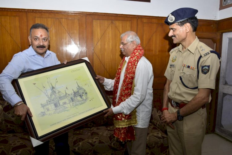 राज्यपाल ने श्रीनैना देवी मंदिर में की पूजा-अर्चना