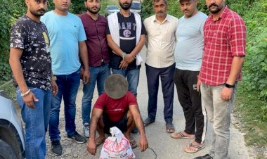 3.823 कि.ग्रा. चरस बरामद  आरोपी धरा