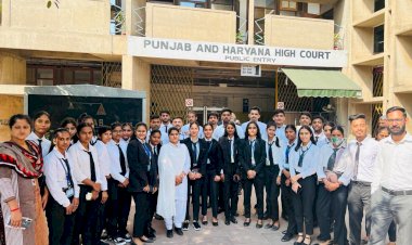 हिमालयन कॉलेज ऑफ  लॉ कालाअंब के छात्रों ने उच्च न्यायालय का दौरा किया।