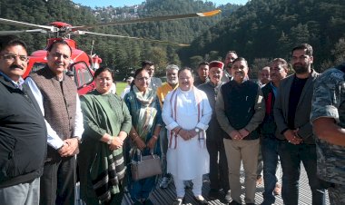 भाजपा के राष्ट्रीय अध्यक्ष जगत प्रकाश नड्डा का शिमला पहुंचे  जगत प्रकाश नड्डा ने देर शाम में पिटरहॉफ शिमला में एक पार्टी की बैठक में भाग लिया।
