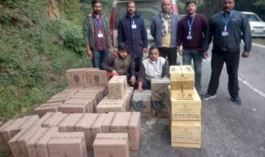 शराब की 468 बोतलें बरामद , पुलिस ने दो आरोपी धरे