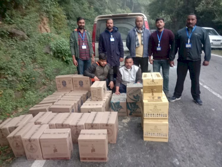 शराब की 468 बोतलें बरामद , पुलिस ने दो आरोपी धरे