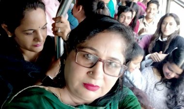 नाहन से कालाअंब-त्रिलोकपुर जाने वाली बस में हो रही है ओवरलोडिंग - महिला यात्री खड़े होकर करना पड़ रहा है सफर