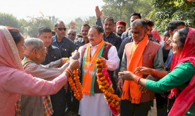 कांग्रेस की सरकार में जनता को चूना लगाया जाता था, मतलब यह कि विकास की झूठे सब्जबाग दिखाए जाते थे  नड्डा