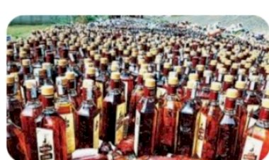 10 लीटर शराब पकड़ी