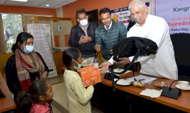 राज्यपाल ने संवेदना किट और निःक्षय कार्यक्रम का शुभारम्भ किया