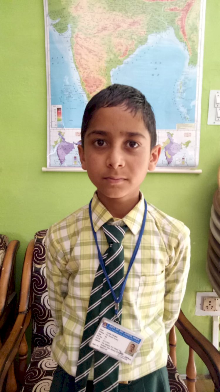वासनी स्कूल के आयुष ने पास की एस.जे.एम.एम.एस परीक्षा