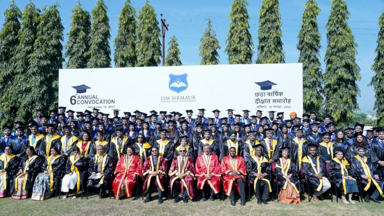 IIM सिरमौर का छठा दीक्षांत समारोह, 186 पास आउट स्टूडेंट्स को दी गई डिग्रियाँ,