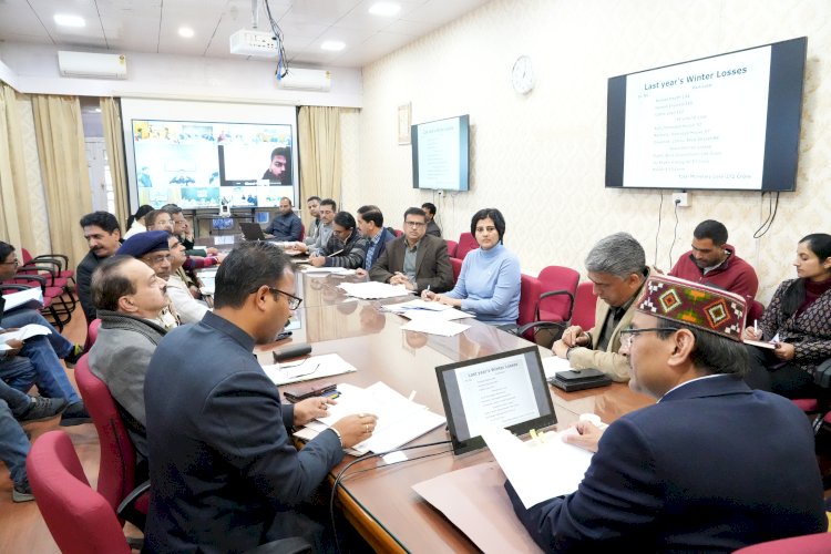 मुख्य सचिव ने सर्दियों के मौसम की तैयारियों के लिए समीक्षा बैठक की