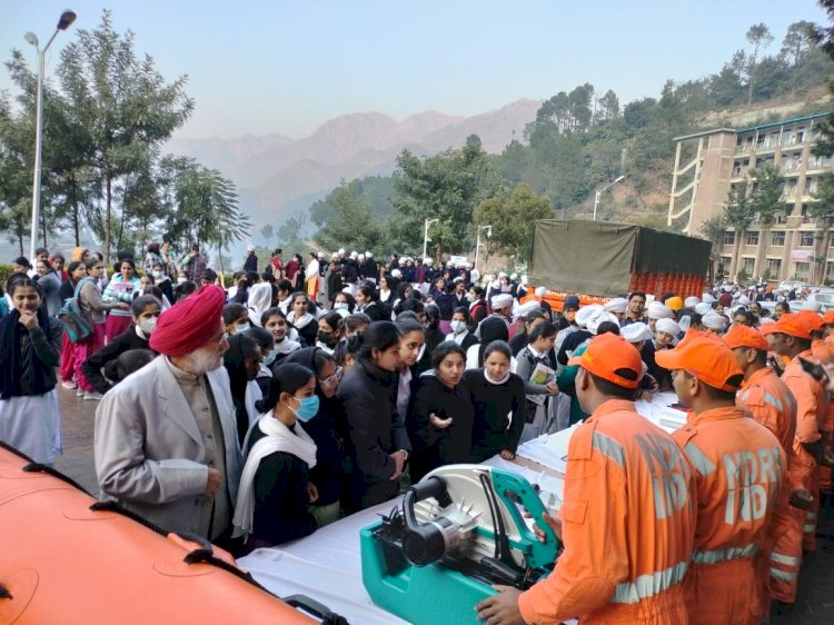 राष्ट्रीय आपदा मोचन बल  टीम द्वारा बडू साहिब में एक दिवसीय आपदा जागरूकता कार्यक्रम आयोजित