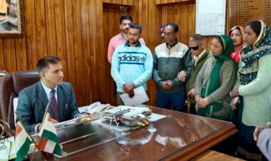 डीसी से मिले कोलावालाभूड़ पँचायत के ग्रामीण रास्ते निर्माण को लेकर की शिकायत