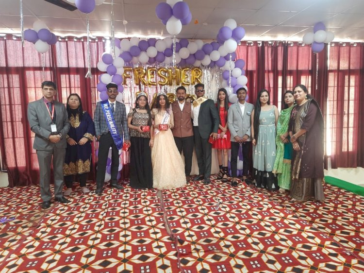 वैभव- मुस्कान बने  मिस्टर फ्रेशर व मिस फ्रेशर  -हिमालयन इस्टीट्यूट में फ्रेशर पार्टी का आयोजन