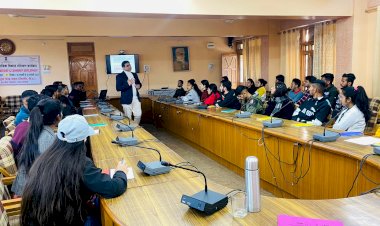 युवा नेतृत्व एवं सामुदायिक विकास प्रशिक्षण शिविर -शिविर में जिला के करीब 40 युवा ले रहे हिस्सा