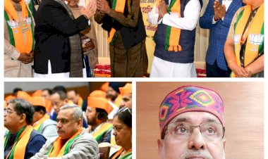 शिमला, भाजपा राष्ट्रीय कार्यसमिति बैठक में भाग लेते हिमाचल प्रदेश के दिग्गज नेता।