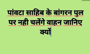 बांगरन पुल पर 25 फरवरी तक नहीं चलेंगे वाहन-जिला दण्डाधिकारी