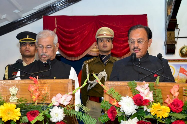 राज्यपाल ने प्रदेश मंत्रिमंडल के सात सदस्यों को शपथ दिलाई