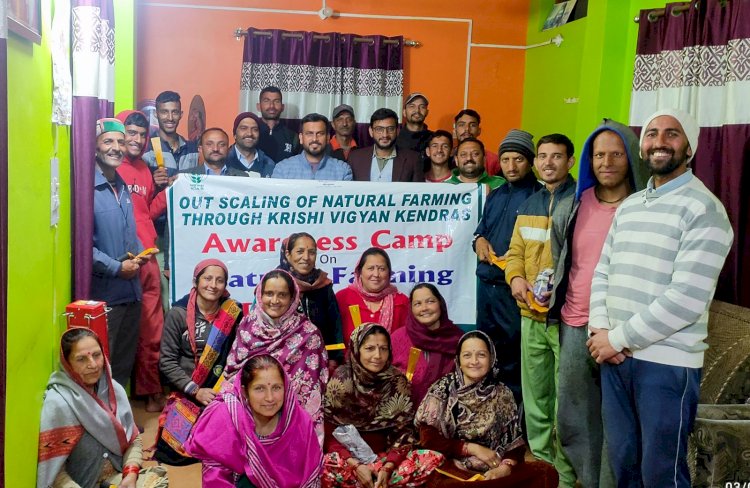 पराडा में प्राकृतिक खेती खुशहाल किसान योजना के तहत प्रशिक्षण शिविर का आयोजन