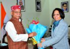 कार्यवाहक मुख्य न्यायाधीश ने राज्यपाल से भेंट की