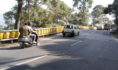 शिमला नैशनल हाईवे पर लगे  रोलर क्रैश बैरियर से आईटीआई वाले संकरे हिस्से में आई हादसों   में कमी......