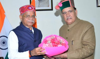 राज्यपाल से हिमाचल प्रदेश विधानसभा अध्यक्ष ने की भेंट