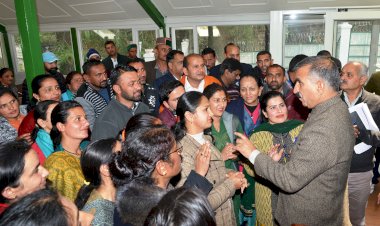 सएमसी शिक्षक संघ के प्रतिनिधिमण्डल ने मुख्यमंत्री से भेंट की