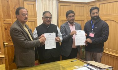 हरित हाइड्रोजन एवं अमोनिया परियोजना के लिए समझौता ज्ञापन हस्ताक्षरित..... परियोजना से प्रदेश में 4 हजार करोड़ से अधिक का निवेश तथा 3500 से अधिक रोजगार के अवसर होंगे सृजित