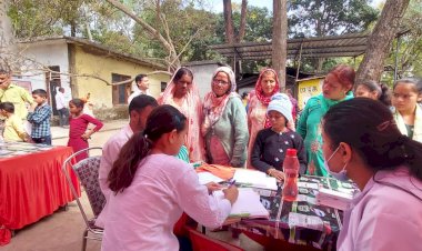 कटासन देवी मदिर में 150 भक्तों की हुई मुफ्त स्वास्थ्य  जाँच