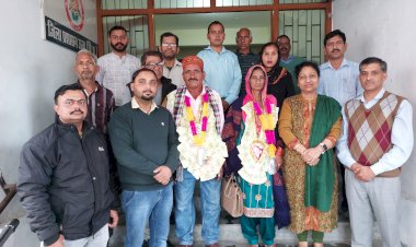 डीपीआरओ कार्यालय के चैकीदार मदन लाल हुए सेवानिवृत्ति