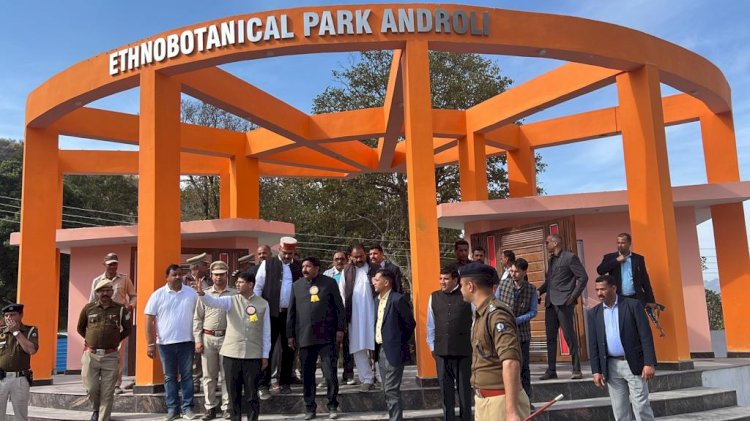 डिप्टी सीएम ने अंदरौली में निर्माणाधीन एथनोबोटानिकल पार्क का किया निरीक्षण