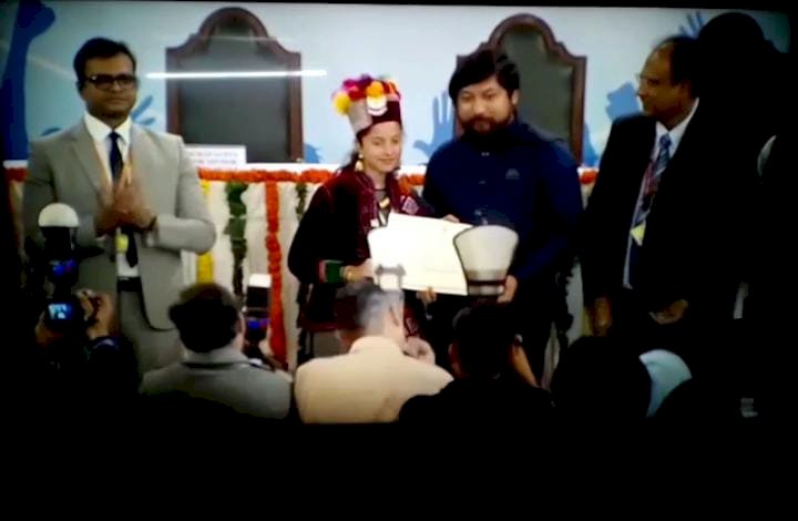 किन्नौर की नैंसी ने लिया राष्ट्रीय स्तरीय युवा संसद में भाग