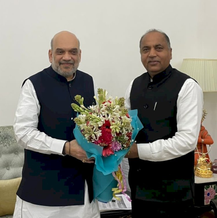 जयराम ठाकुर ने  अमित शाह से मुलाकात की